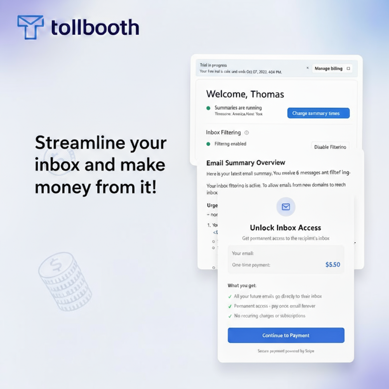 Tollbooth product preview